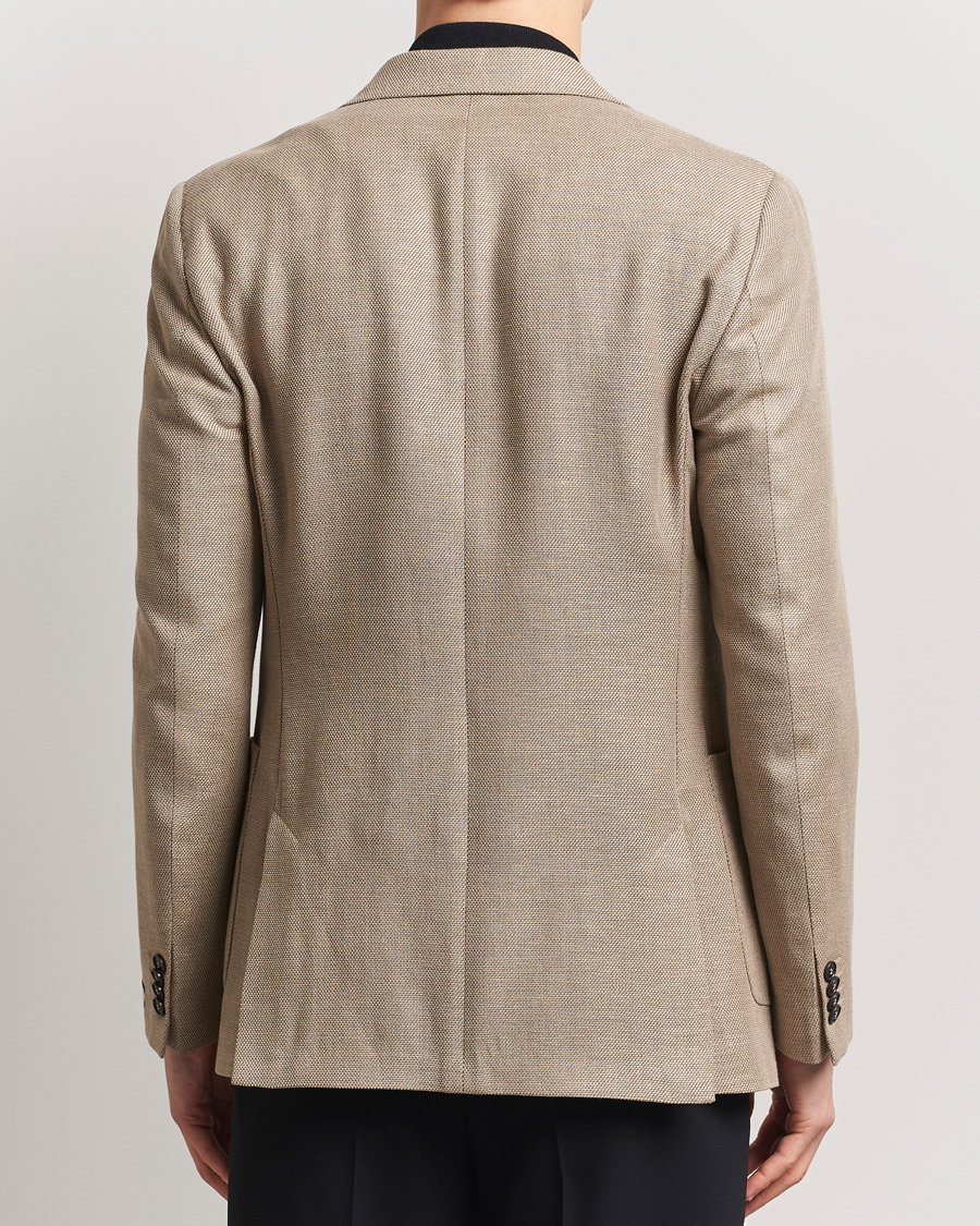 Hombres | Blazers | Tiger of Sweden | Justin Linen/Cotton Structured Blazer Practical Beige