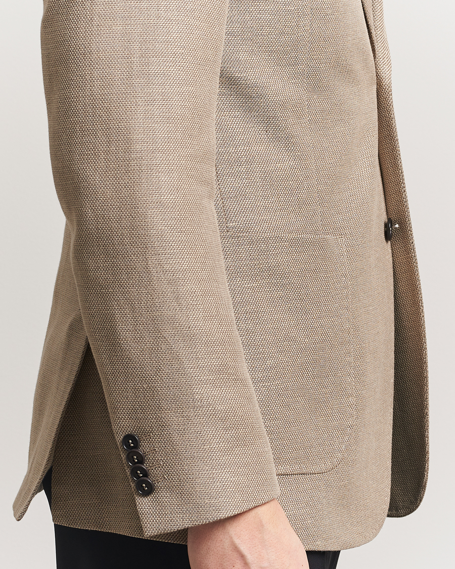 Hombres | Blazers | Tiger of Sweden | Justin Linen/Cotton Structured Blazer Practical Beige