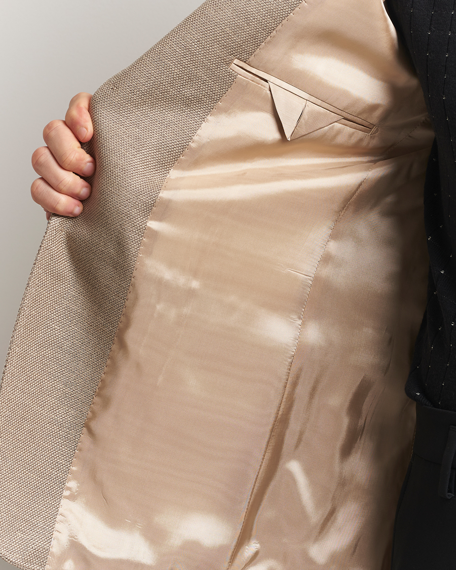 Hombres | Blazers | Tiger of Sweden | Justin Linen/Cotton Structured Blazer Practical Beige