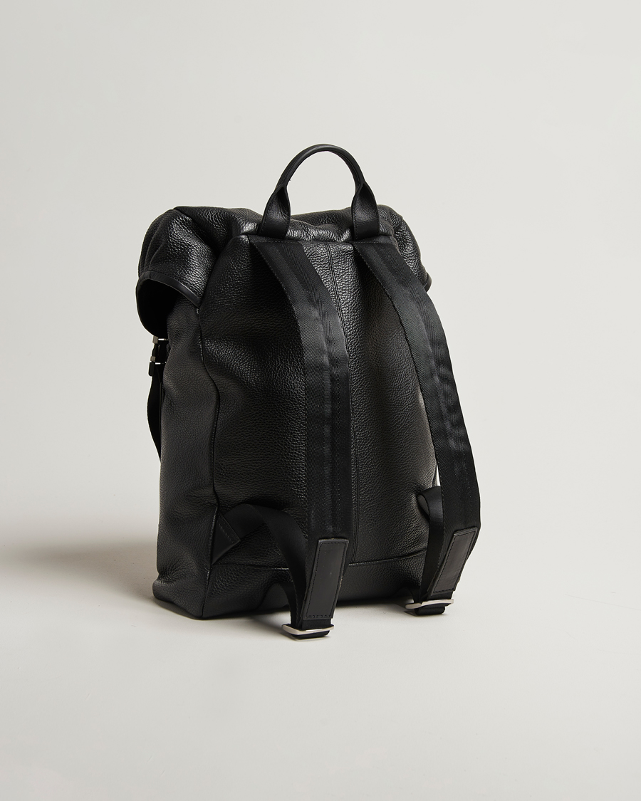 Hombres | Tiger of Sweden Baha Leather Backpack Black | Tiger of Sweden | Baha Leather Backpack Black