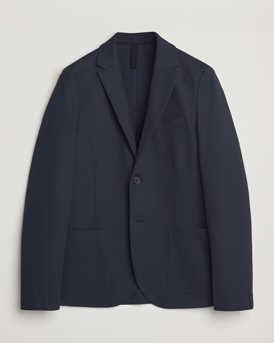 Hombres | Blazers | Harris Wharf London | Loro Piana Cavalry Twill Blazer Navy Blue