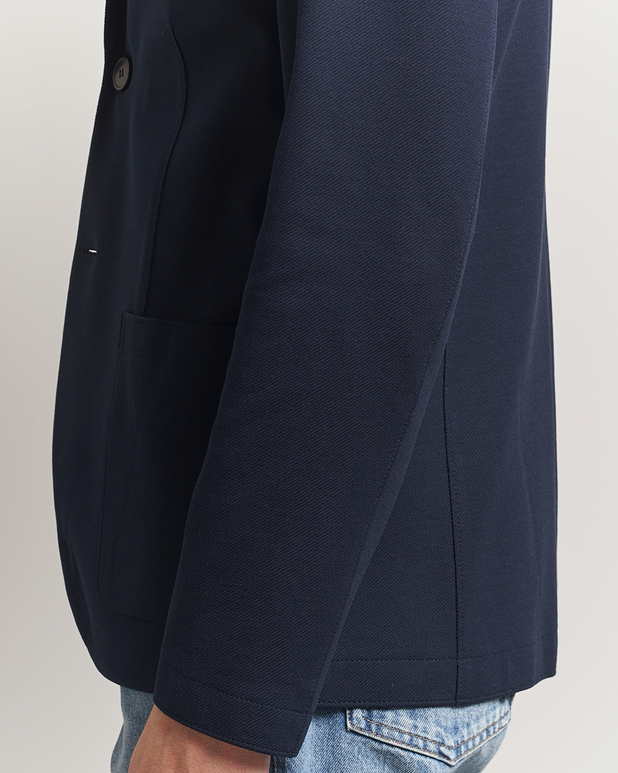 Hombres | Blazers | Harris Wharf London | Loro Piana Cavalry Twill Blazer Navy Blue