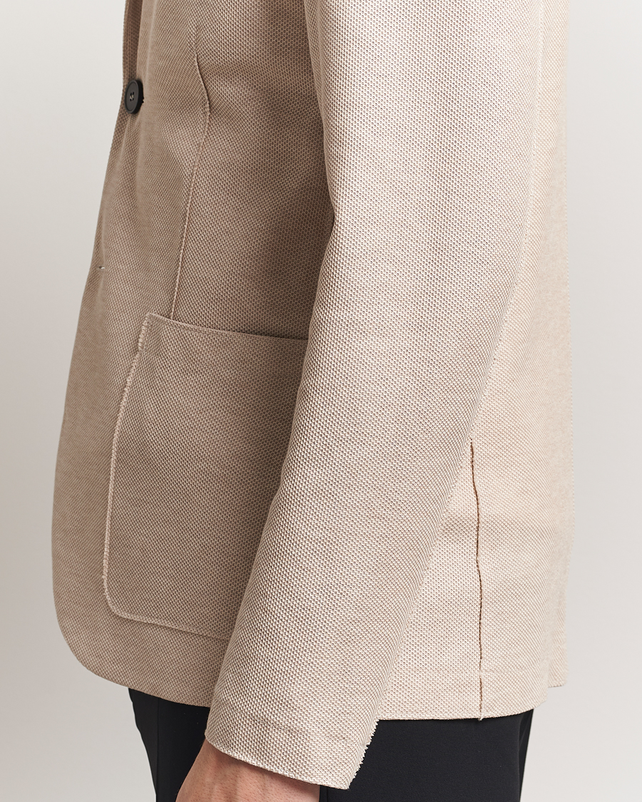 Hombres | Blazers | Harris Wharf London | Loro Piana Honey Comb Blazer Cream