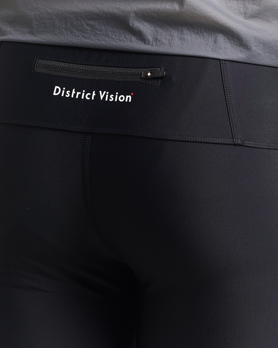Hombres | Pantalones cortos | District Vision | 9 Inch Recycled Half Tights Black