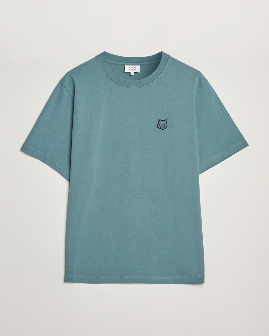 Hombres | Camisetas | Maison Kitsuné | Tonal Fox Head T-Shirt Seine Blue
