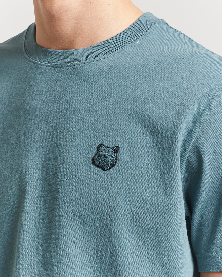 Hombres | Camisetas | Maison Kitsuné | Tonal Fox Head T-Shirt Seine Blue