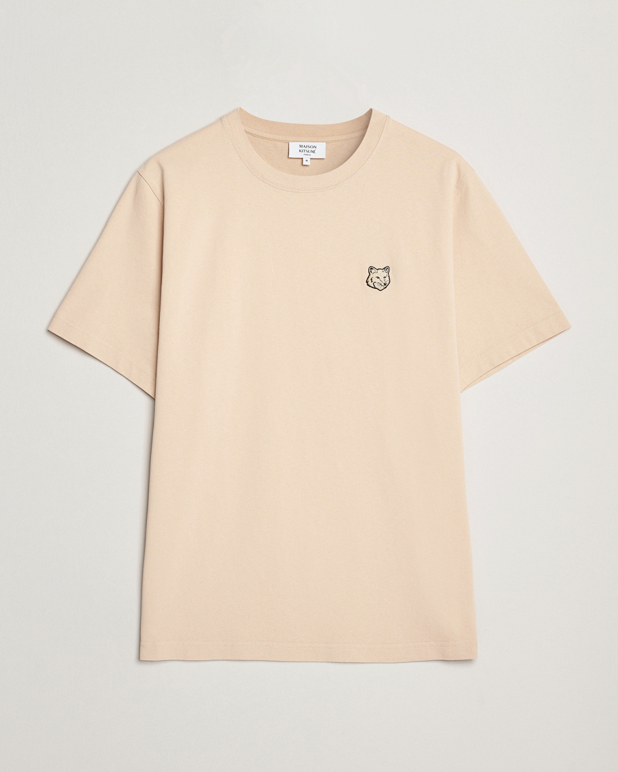 Hombres | Camisetas | Maison Kitsuné | Tonal Fox Head T-Shirt Smoke Beige