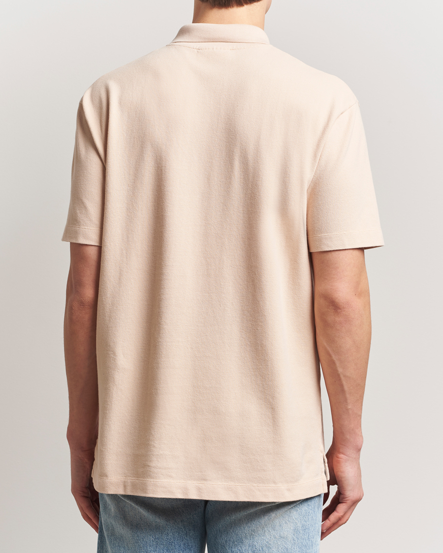 Hombres | Polos | Maison Kitsuné | Tonal Fox Head Polo Smoke Beige