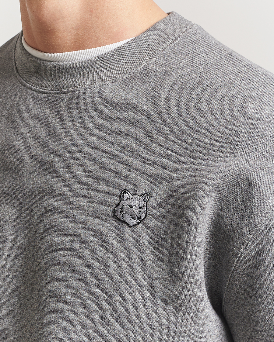 Hombres | Jerséis y prendas de punto | Maison Kitsuné | Tonal Fox Head Sweatshirt Medium Grey Melange