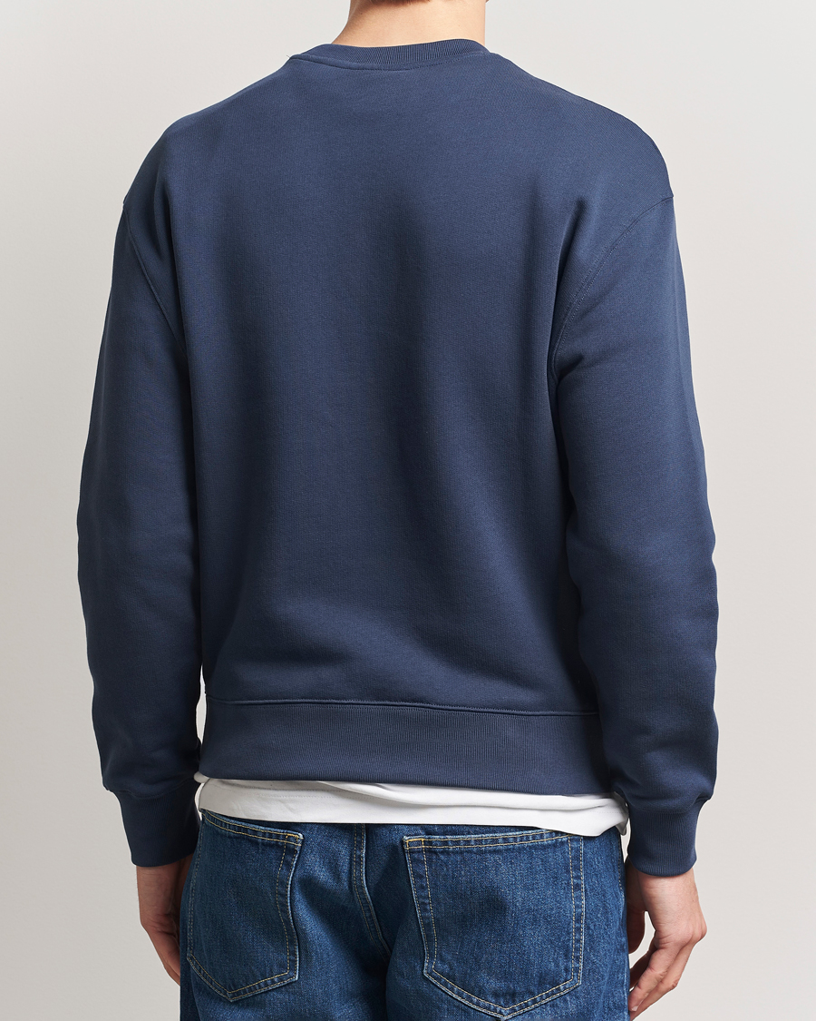 Hombres | Jerséis y prendas de punto | Maison Kitsuné | Tonal Fox Head Sweatshirt Ink Blue