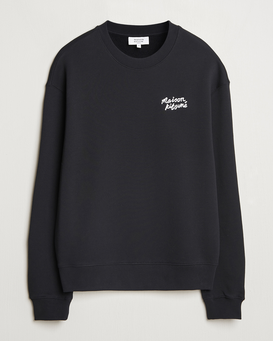 Hombres | Jerséis y prendas de punto | Maison Kitsuné | Handwriting Sweatshirt Black