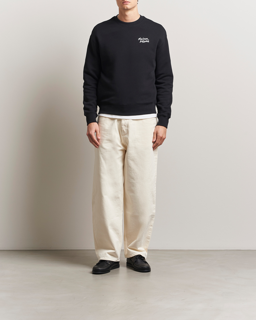 Hombres | Jerséis y prendas de punto | Maison Kitsuné | Handwriting Sweatshirt Black