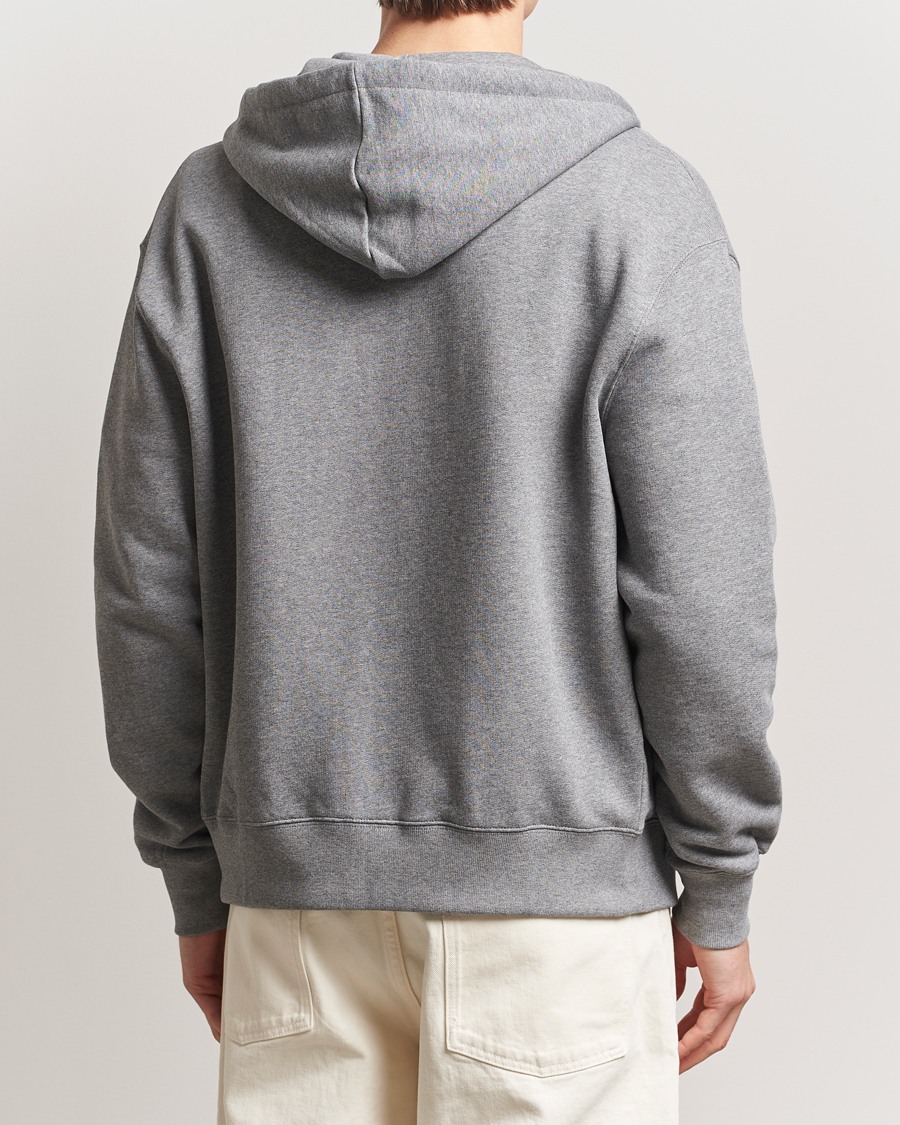 Hombres | Jerséis y prendas de punto | Maison Kitsuné | Tonal Fox Head Full Zip Hoodie Medium Grey Melange