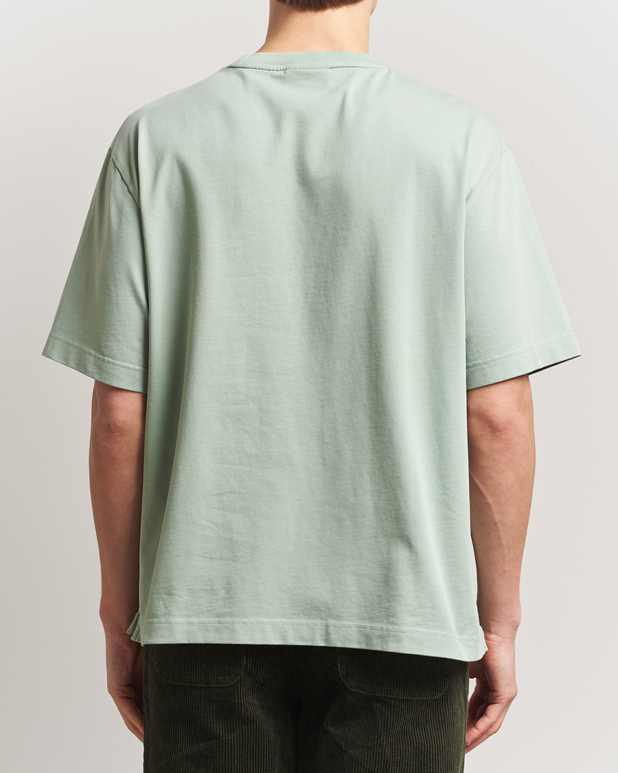 Hombres | Camisetas | Maison Kitsuné | Handwriting Embroidery T-Shirt Vert De Gris
