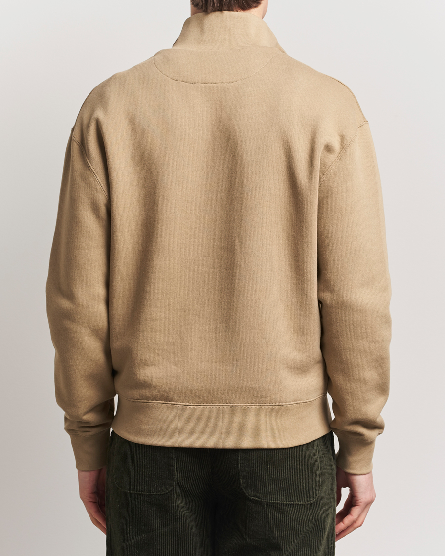 Hombres | Jerséis y prendas de punto | Maison Kitsuné | Tonal Fox Head Half Zip Sweatshirt Cardamon