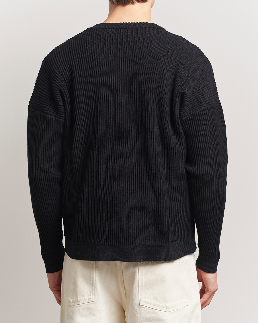 Hombres | Jerséis y prendas de punto | Maison Kitsuné | Handwriting Rib Knitted Cardigan Black