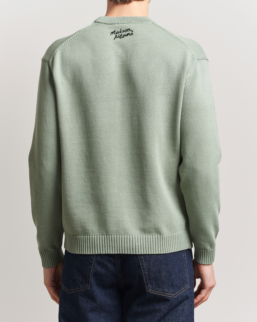 Hombres | Jerséis y prendas de punto | Maison Kitsuné | Dressed Fox Knitted Sweater Vert De Gris