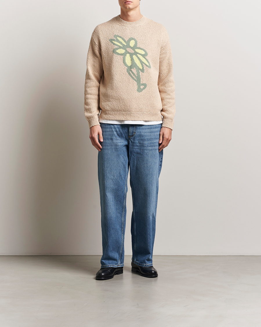 Hombres | Jerséis y prendas de punto | Maison Kitsuné | Abstract Daisy Sweater Dune
