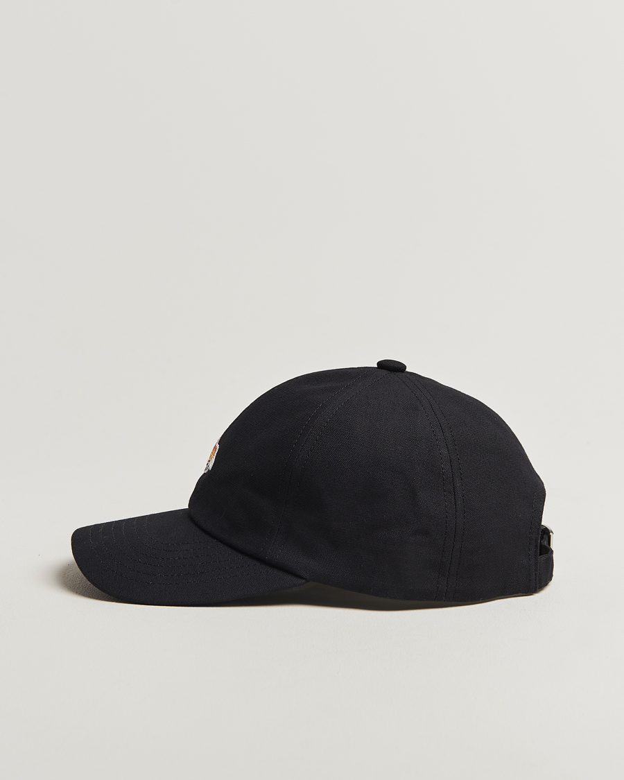 Hombres | Maison Kitsuné Baby Fox 6 Panel Cap Black | Maison Kitsuné | Baby Fox 6 Panel Cap Black