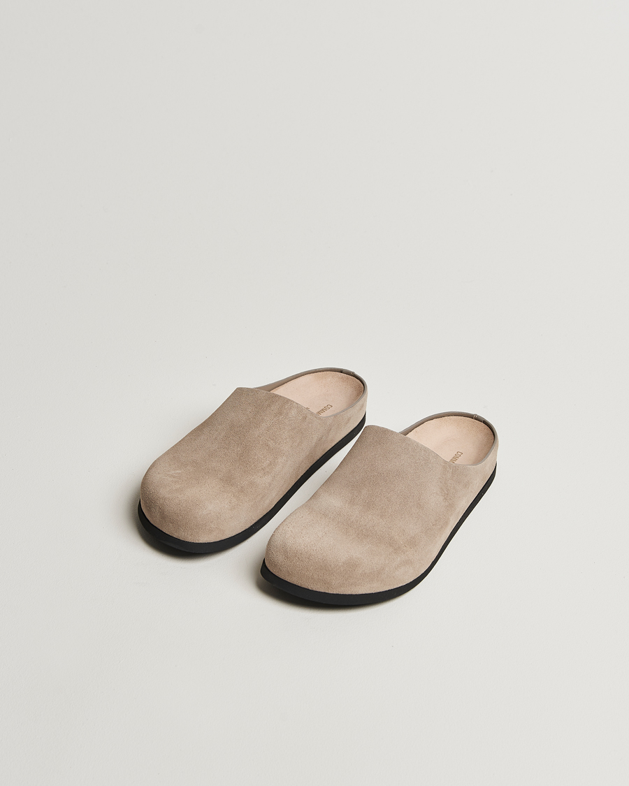 Hombres | Common Projects Suede Clog Taupe | Common Projects | Suede Clog Taupe