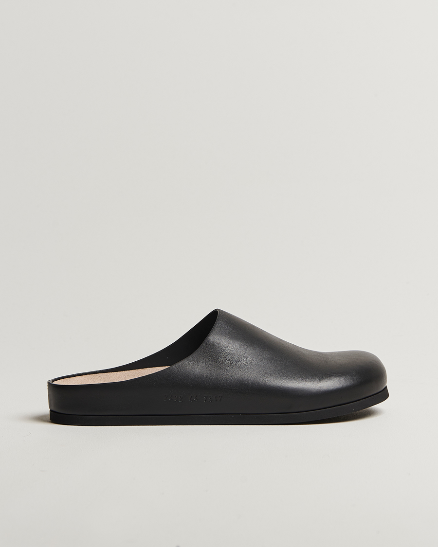 Hombres | Common Projects Leather Clog Black | Common Projects | Leather Clog Black
