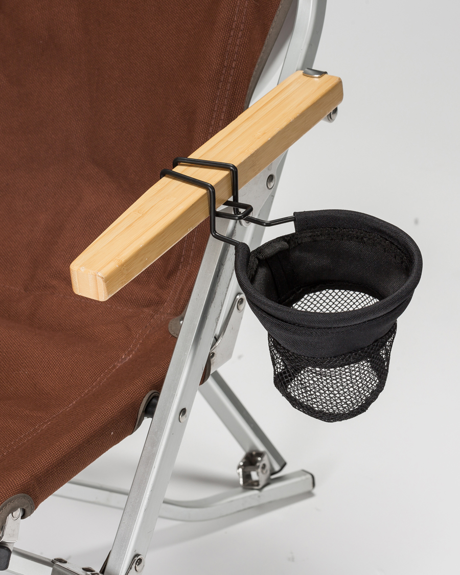 Hombres | Outdoor living | Snow Peak | Low Chair Cup Holder Black