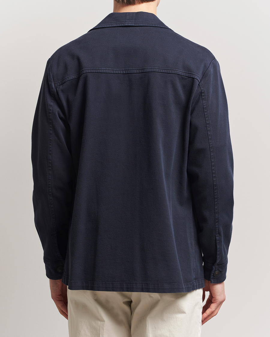 Hombres | Abrigos y chaquetas | Gran Sasso | Cotton Twill Safari Jacket Navy