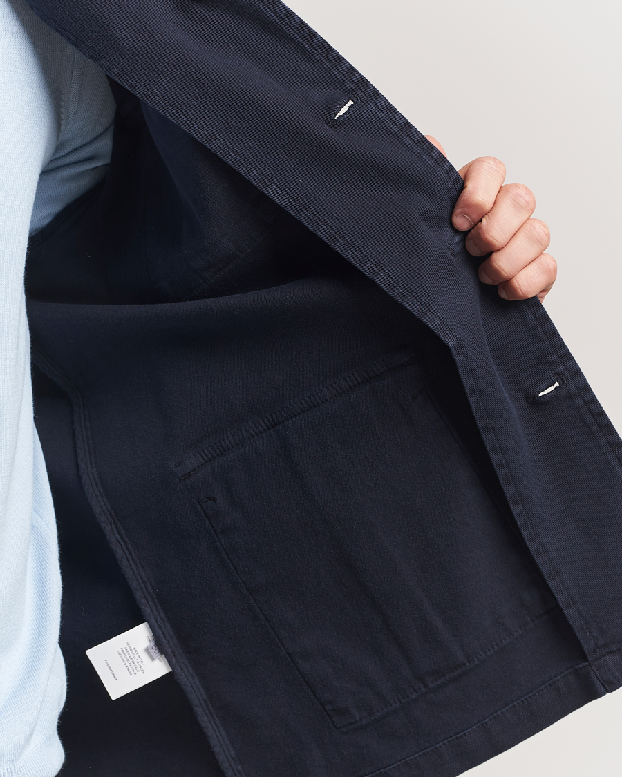 Hombres | Abrigos y chaquetas | Gran Sasso | Cotton Twill Safari Jacket Navy