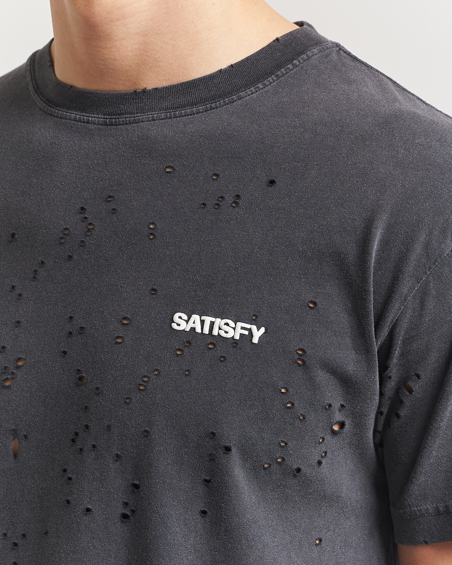 Hombres | Camisetas | Satisfy | MothTech T-Shirt Aged Black