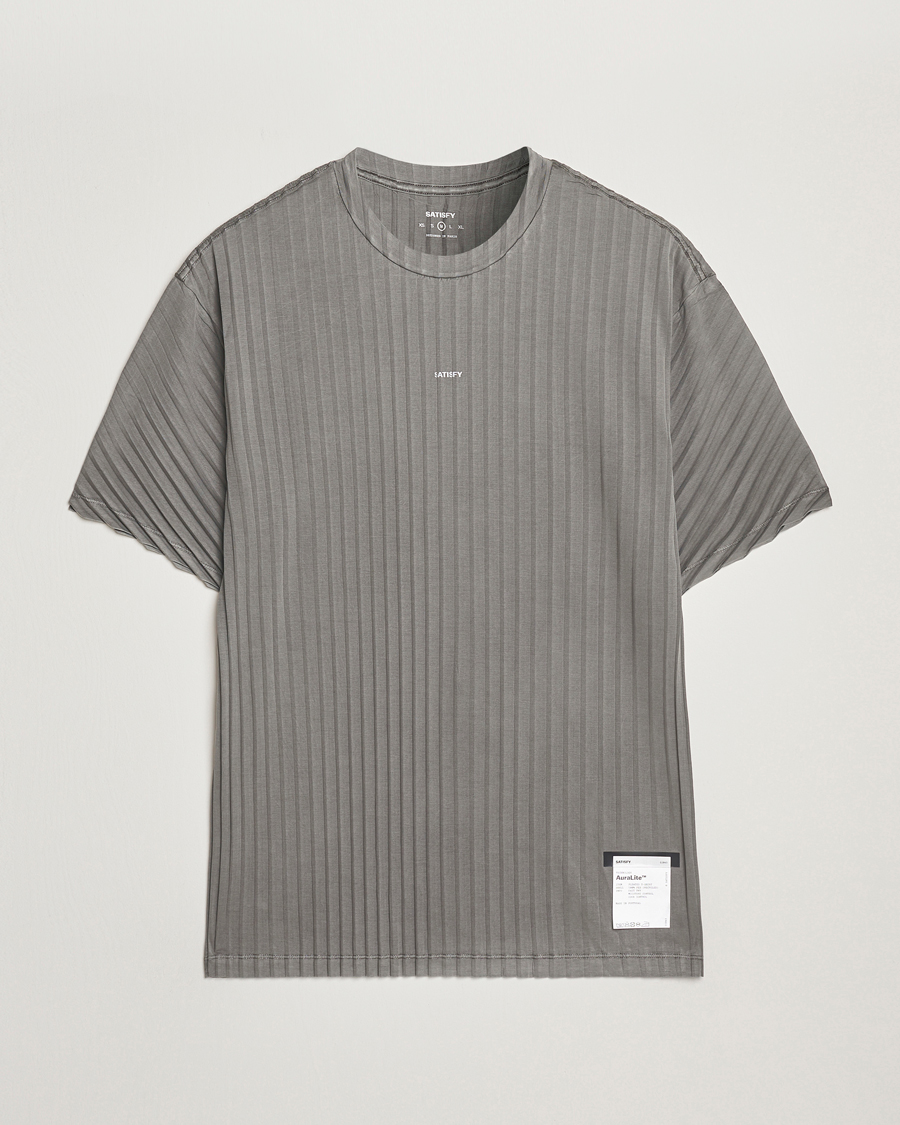 Hombres | Camisetas | Satisfy | Pleated AuraLite T-Shirt Mineral Graphite