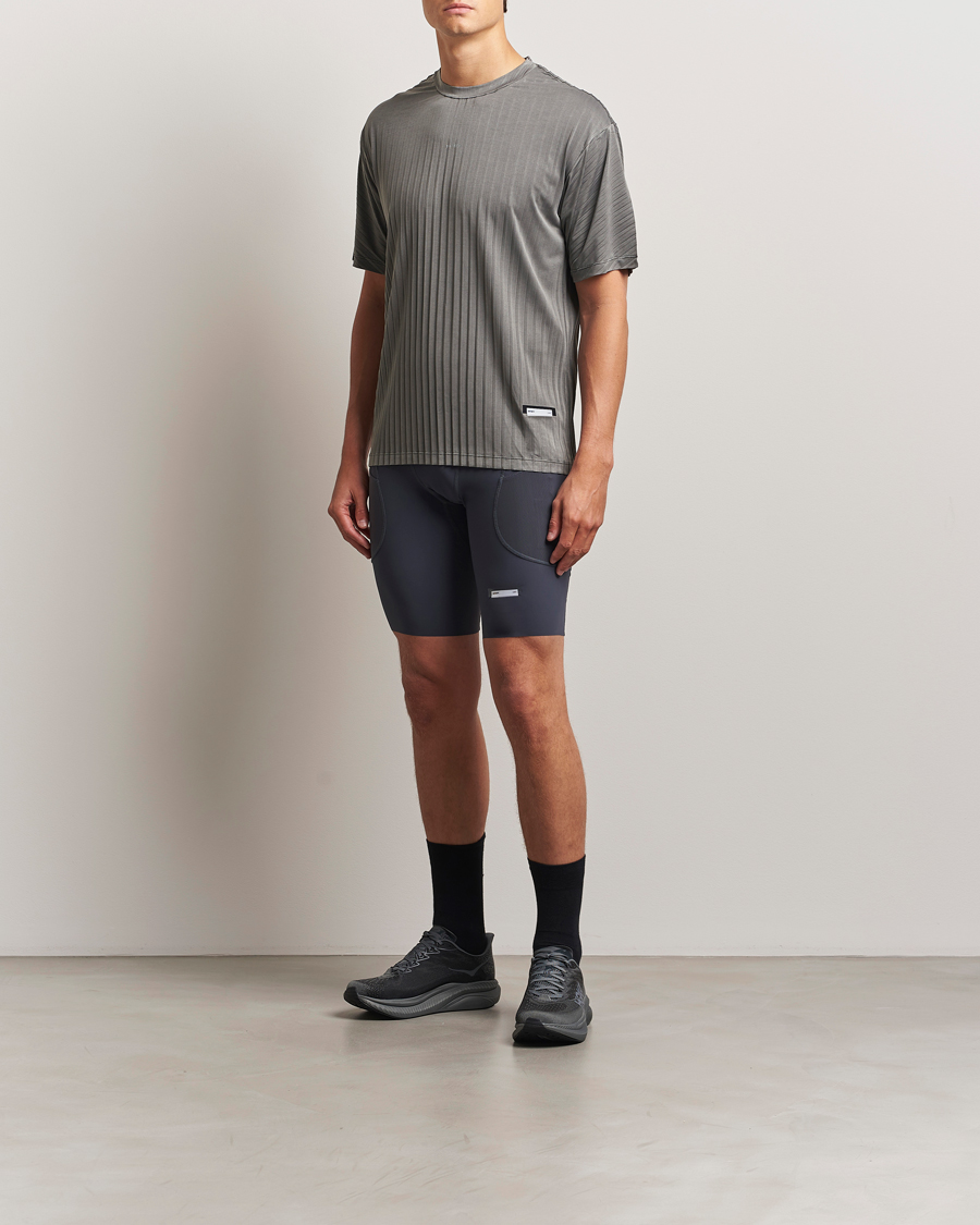 Hombres | Camisetas | Satisfy | Pleated AuraLite T-Shirt Mineral Graphite