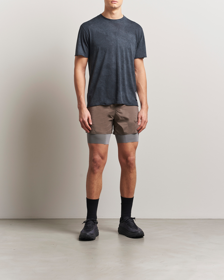 Hombres | Camisetas | Satisfy | CloudMerino Cordura T-Shirt Sun Bleached Black