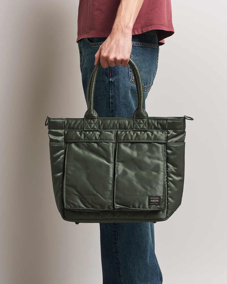 Hombres | Bolsos | Porter-Yoshida & Co. | Tanker Tote Bag Sage Green