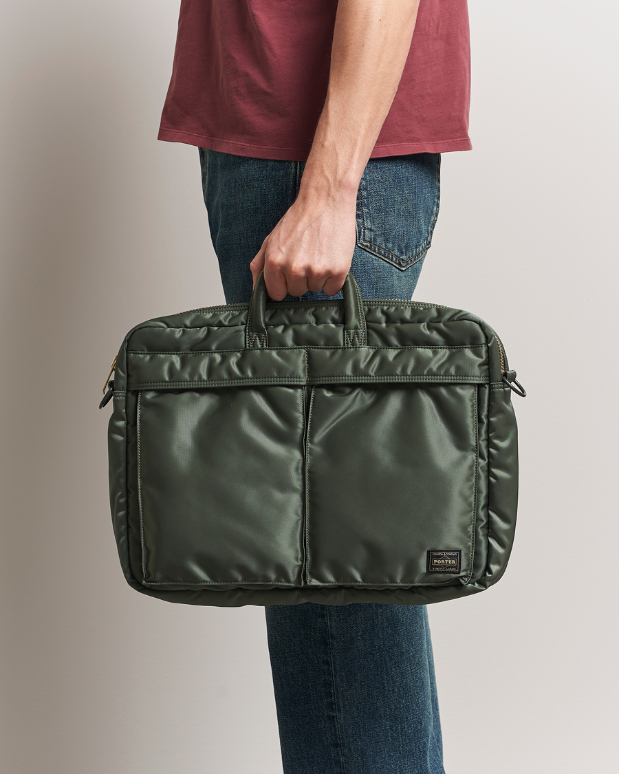 Hombres | Bolsos | Porter-Yoshida & Co. | Porter-Yoshida & Co.Tanker 2Way Document BagSage Green