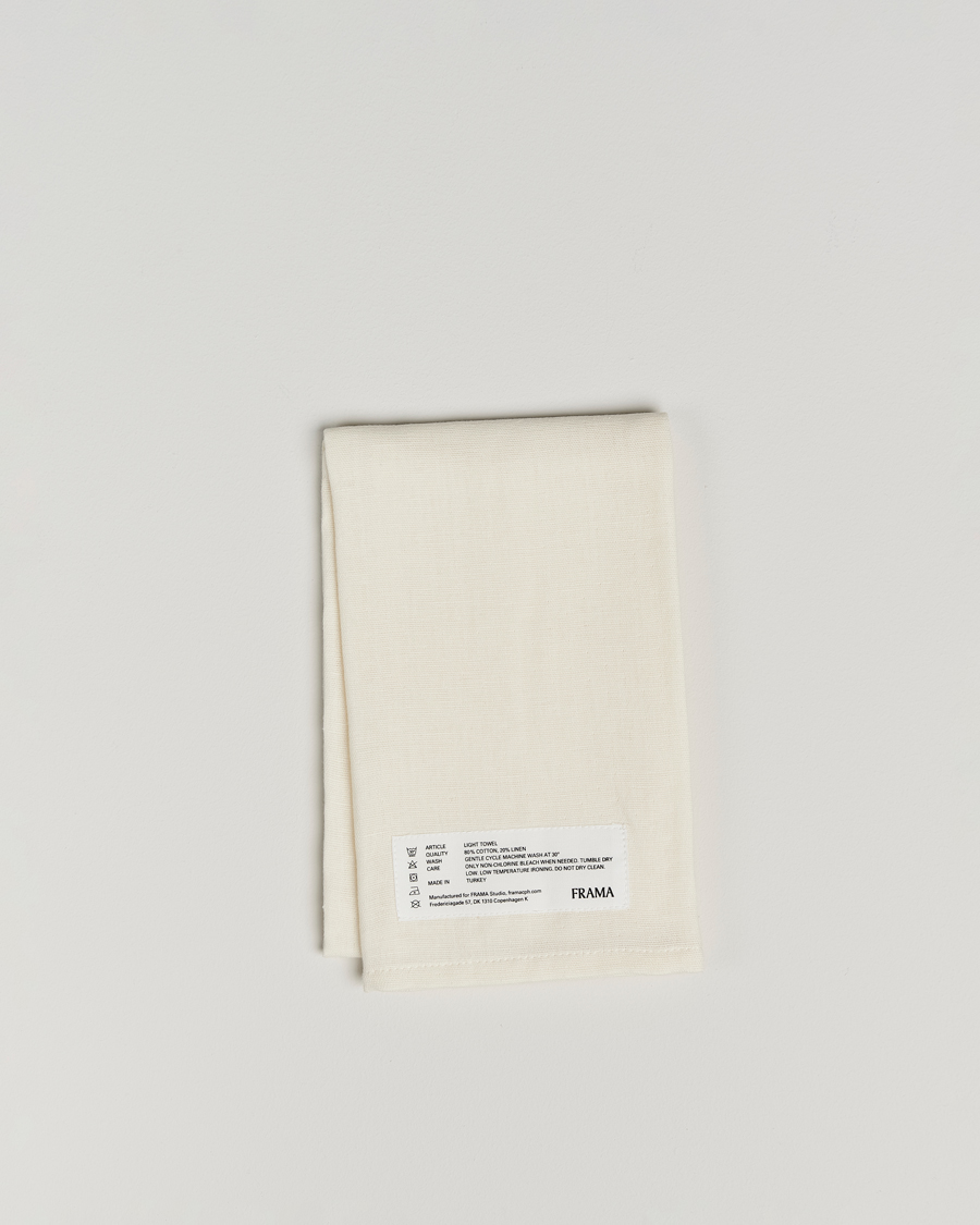 Hombres | Telas | Frama | Light Hand Towel 50x80cm Bone White