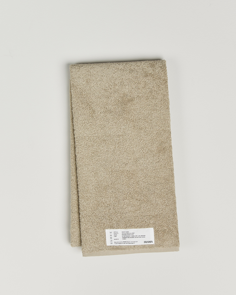 Hombres | Telas | Frama | Heavy Bath Towel 70x140cm Sage Green