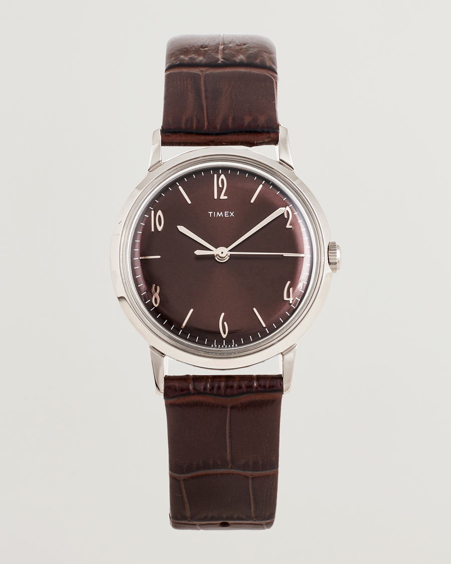 Hombres | Timex Marlin Handwind 34mm Chocolate Brown Dial | Timex | Marlin Handwind 34mm Chocolate Brown Dial