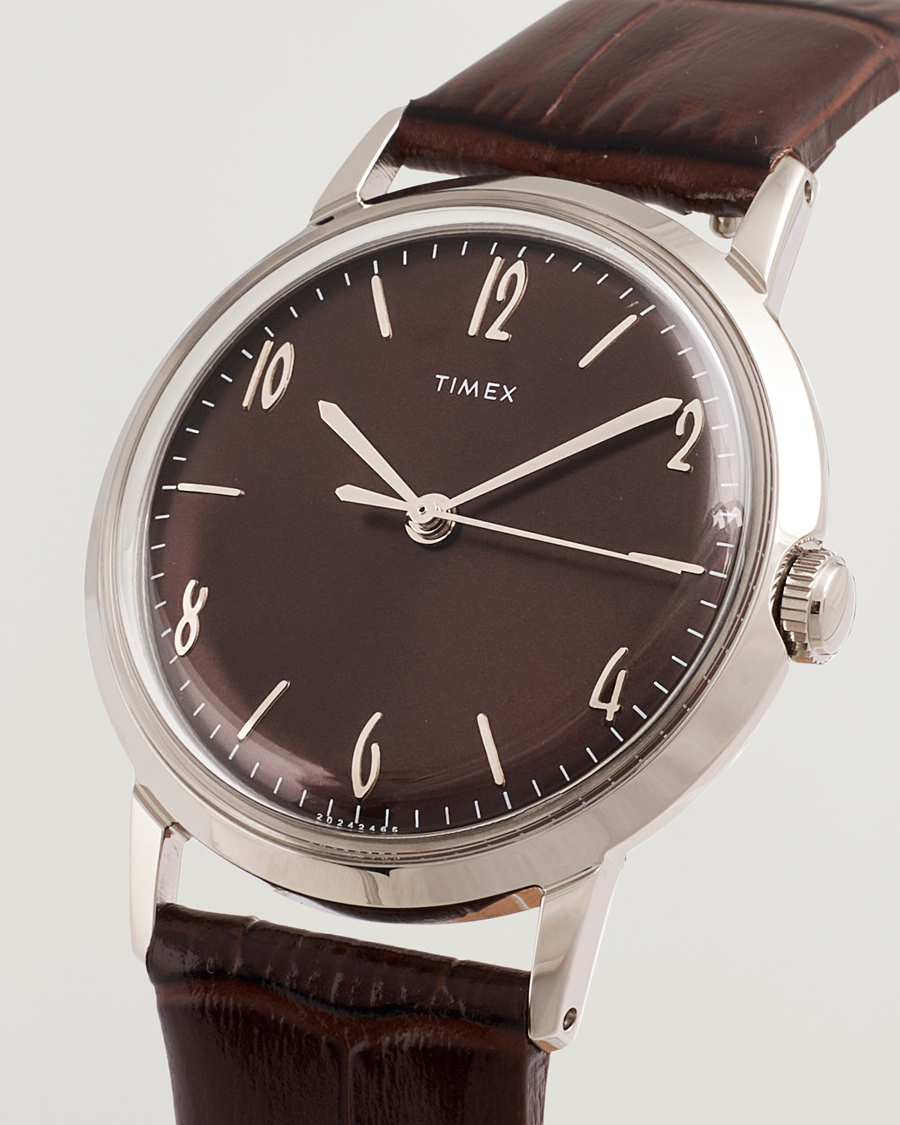 Hombres | Timex Marlin Handwind 34mm Chocolate Brown Dial | Timex | Marlin Handwind 34mm Chocolate Brown Dial