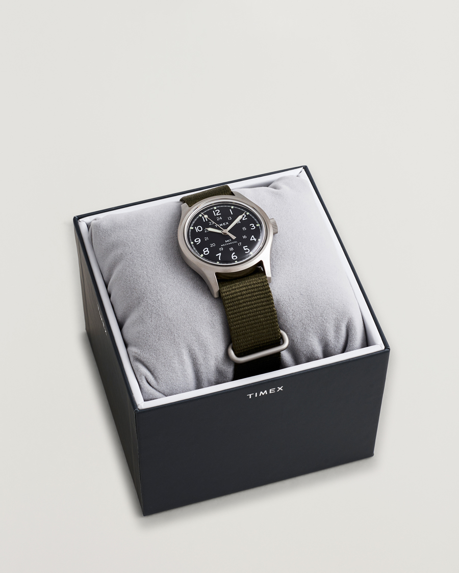 Hombres | Timex MK1 Hand Wind 36mm Green Black Dial | Timex | MK1 Hand Wind 36mm Green Black Dial