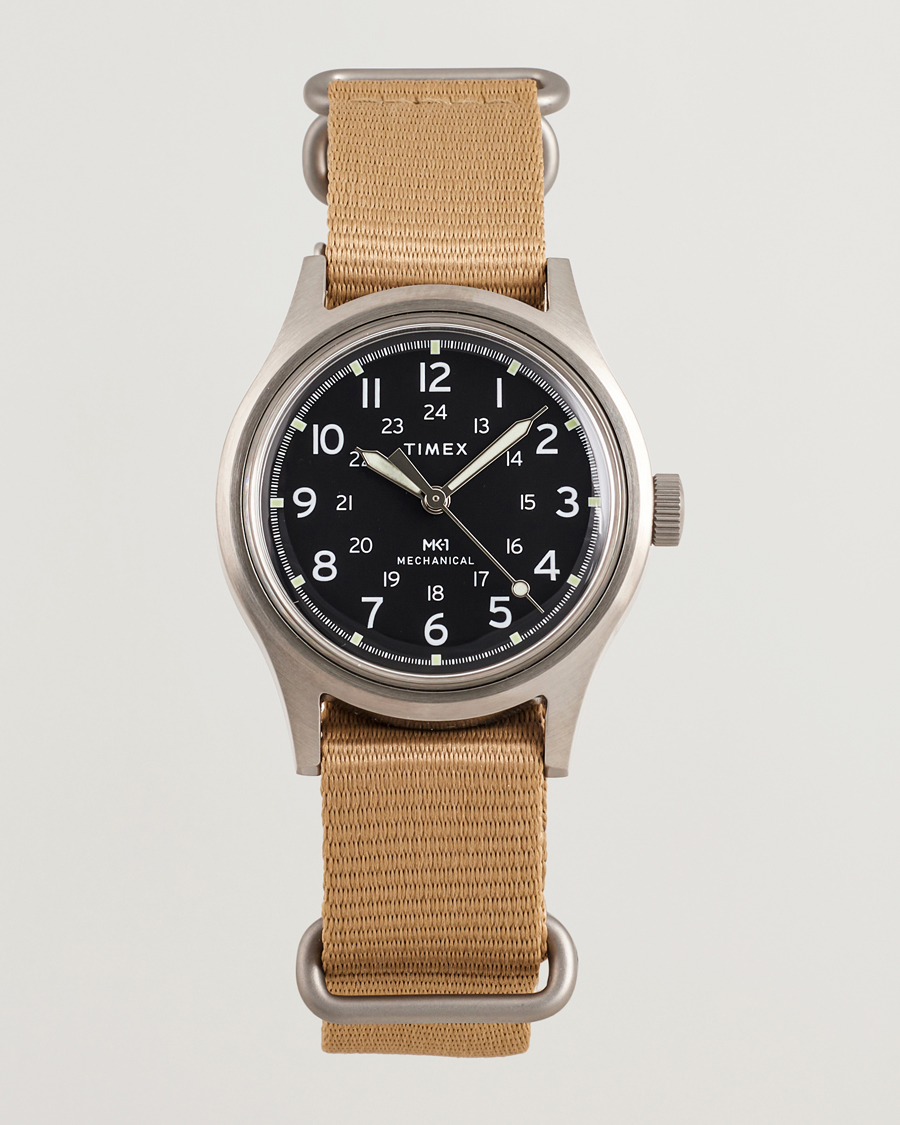Hombres | Timex MK1 Hand Wind 36mm Tan Black Dial | Timex | MK1 Hand Wind 36mm Tan Black Dial