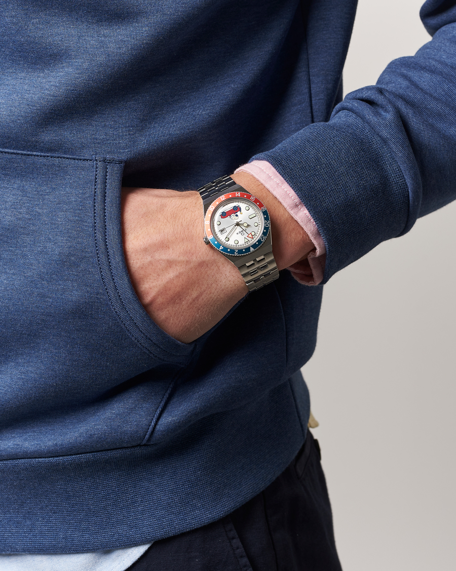 Hombres | Timex Timex X Peanuts Q GMT Snoopy 38mm Silver Dial | Timex | X Peanuts Q GMT Snoopy 38mm Silver Dial