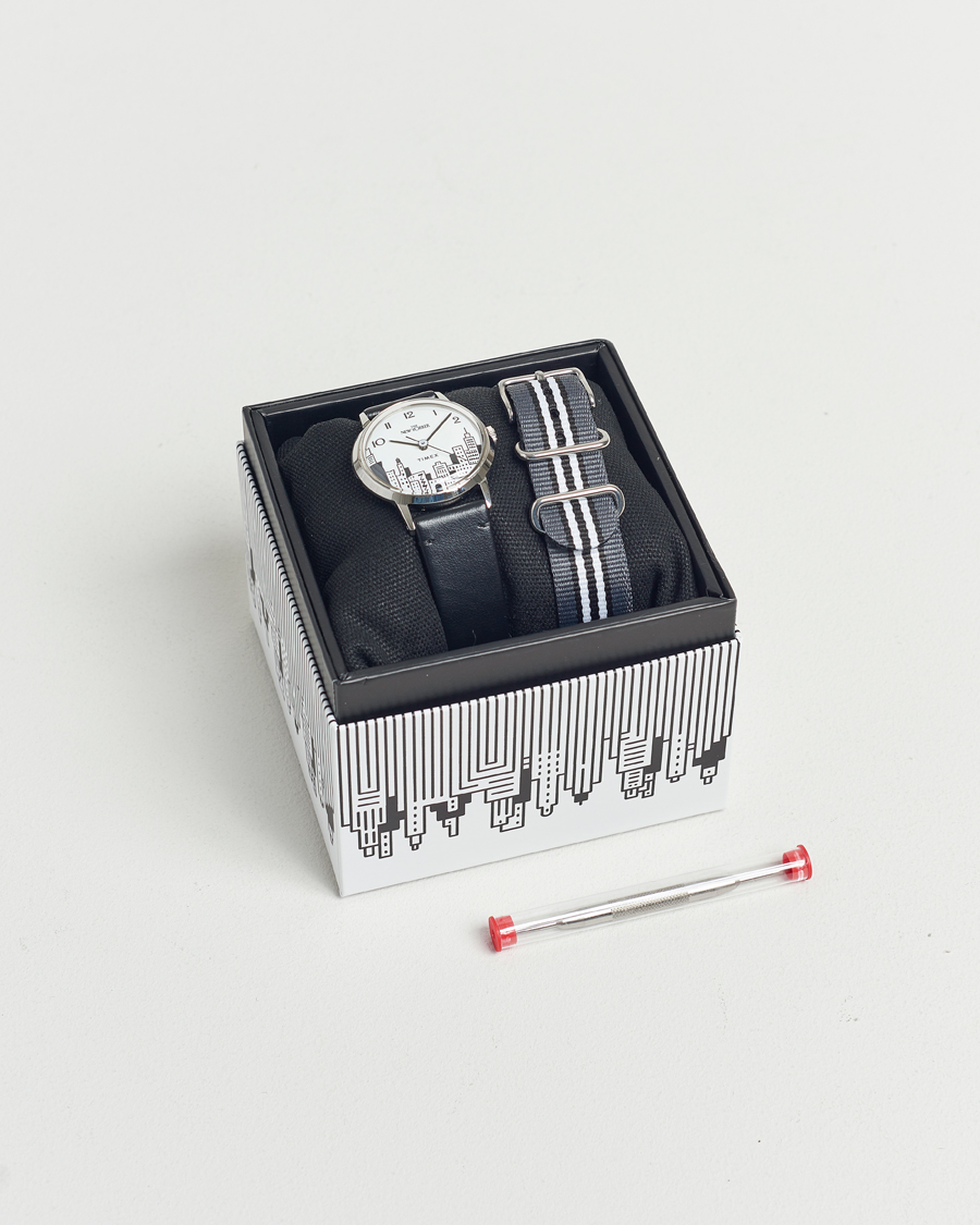 Hombres | Timex Timex X New Yorker Marlin Hand Wind 34mm White Dial | Timex | X New Yorker Marlin Hand Wind 34mm White Dial