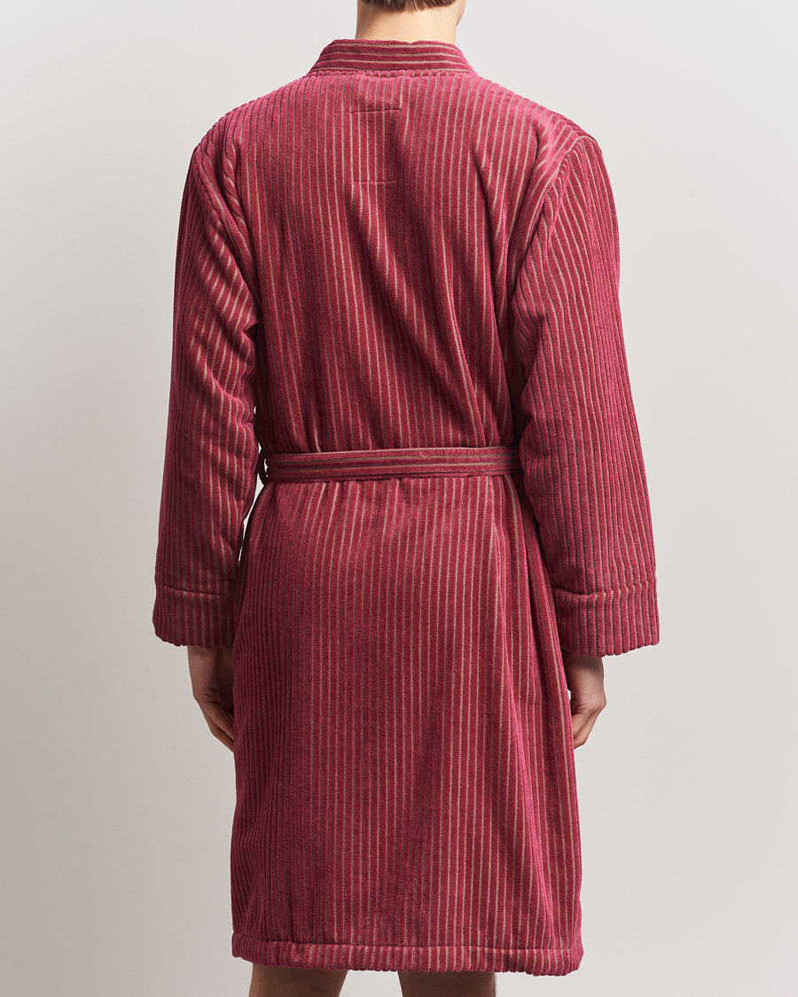 Hombres | OAS Striped Velour Robe Botanico | OAS | Striped Velour Robe Botanico