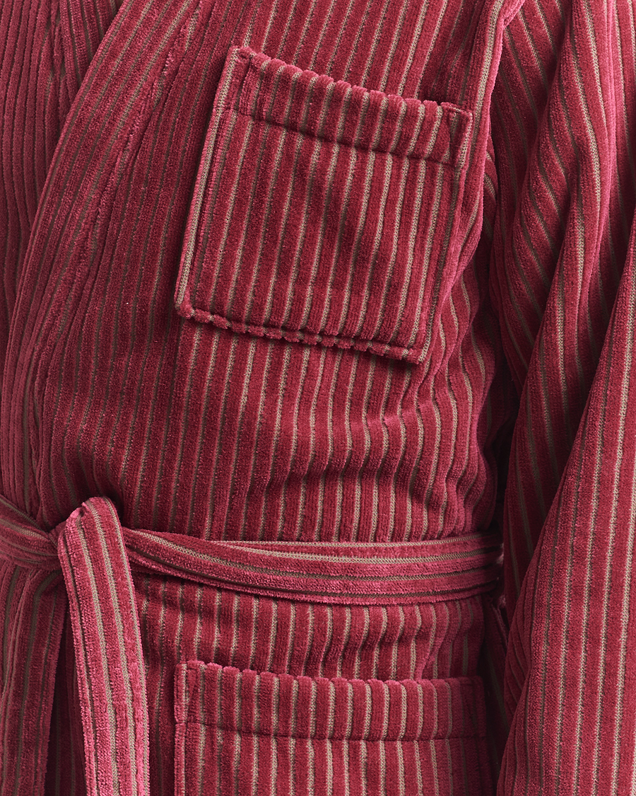 Hombres | OAS Striped Velour Robe Botanico | OAS | Striped Velour Robe Botanico