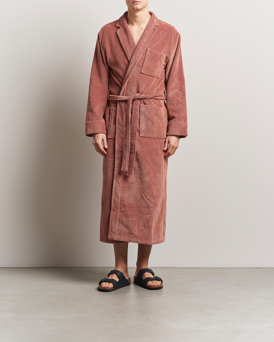Hombres | OAS Velour Long Robe Roza | OAS | Velour Long Robe Roza