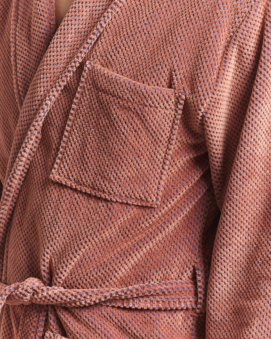 Hombres | OAS Velour Long Robe Roza | OAS | Velour Long Robe Roza