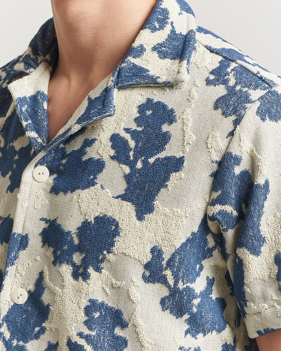 Hombres | Camisas | OAS | Short Sleeve Cuba Terry Shirt Sail Contrast