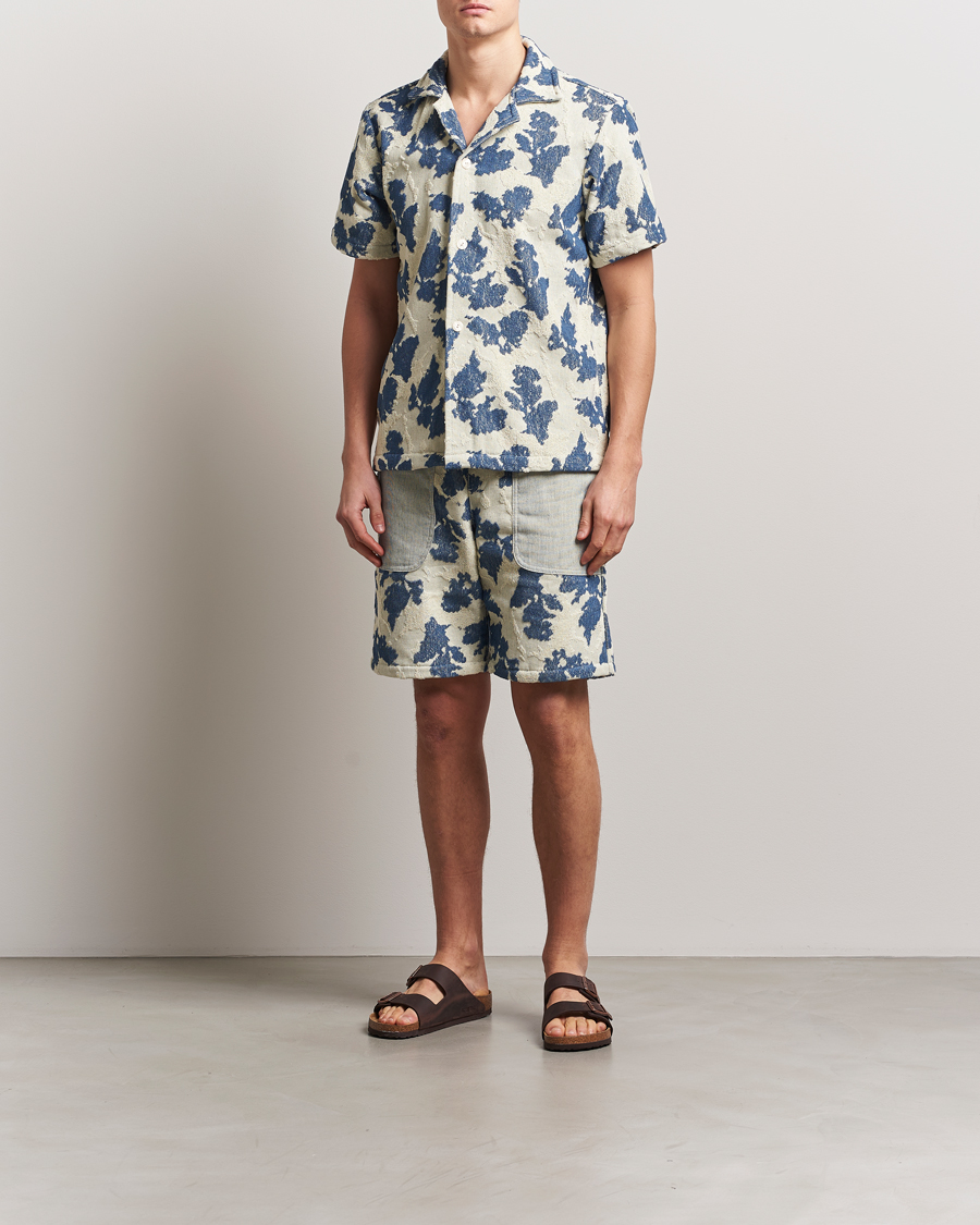 Hombres | Pantalones cortos | OAS | Nicola Terry Shorts Sail Contrast