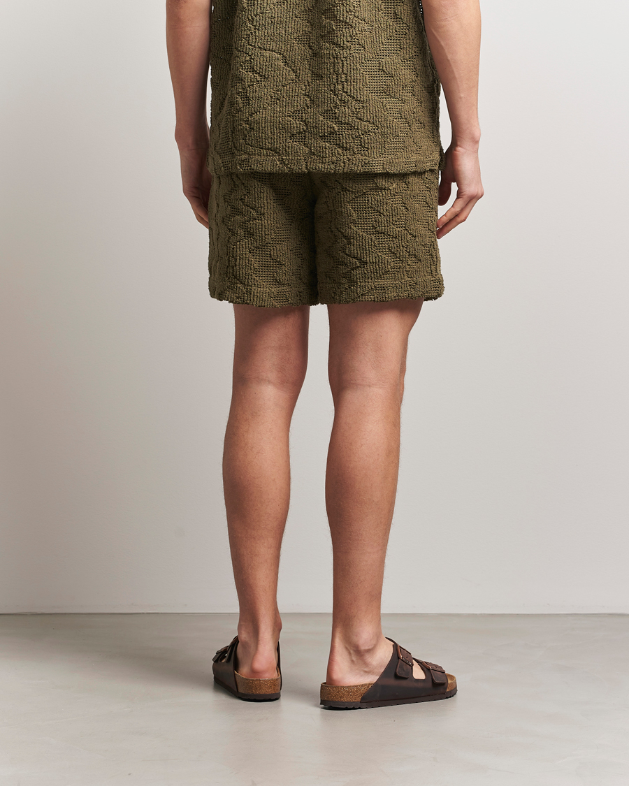 Hombres | Pantalones cortos | OAS | Cuba Crochet Shorts Pine Verve