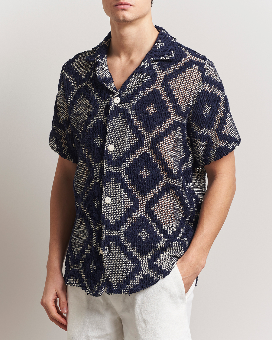 Hombres | Camisas | OAS | Cuba Crochet Shirt Trastevere